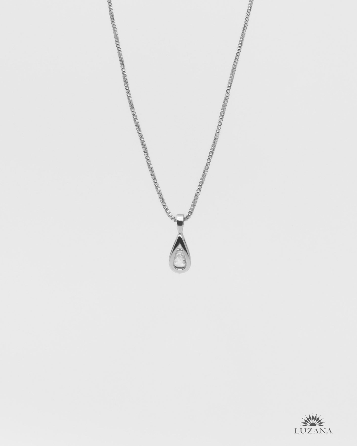 Silver Gem Necklace