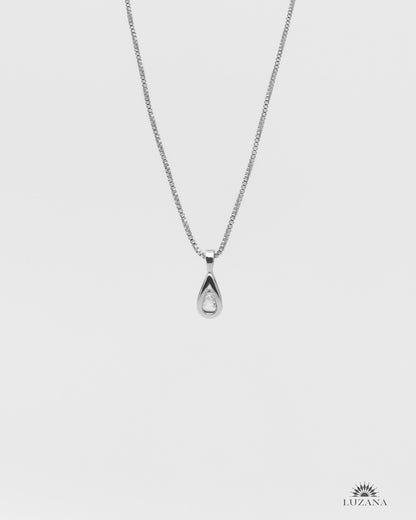 Silver Gem Necklace