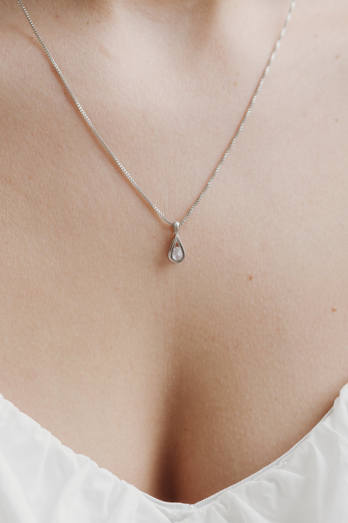 Silver Gem Necklace