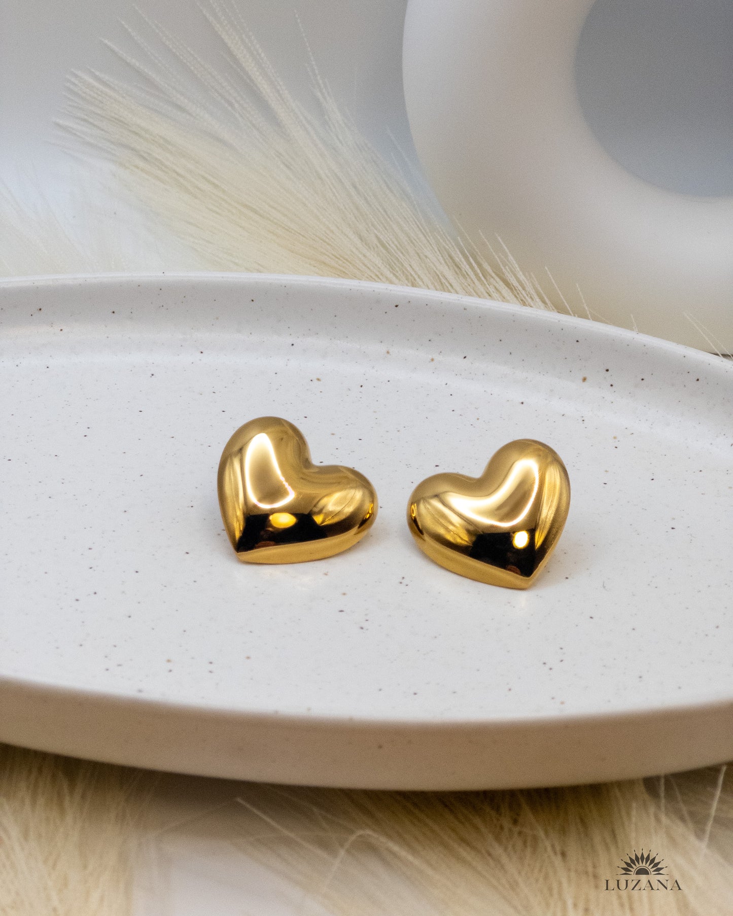 Maxi Heart Earrings